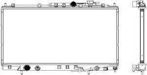 Радиатор, охлаждение двигателя SAKURA  Automotive 3321-1030