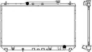 Радиатор, охлаждение двигателя SAKURA  Automotive 3461-1003