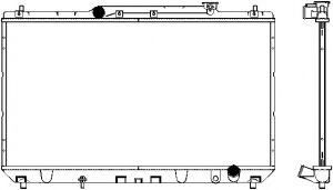 Радиатор, охлаждение двигателя SAKURA  Automotive 3461-1028