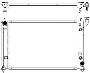 Радиатор, охлаждение двигателя SAKURA  Automotive 3461-1051
