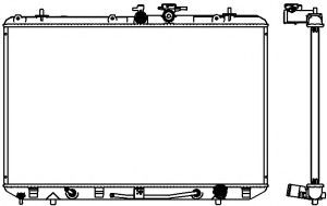 Радиатор, охлаждение двигателя SAKURA  Automotive 3461-8515