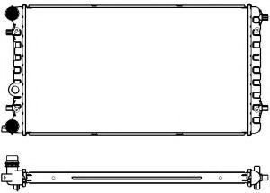 Радиатор, охлаждение двигателя SAKURA  Automotive 3471-1001