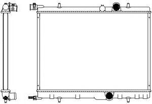 Радиатор, охлаждение двигателя SAKURA  Automotive 3621-1002
