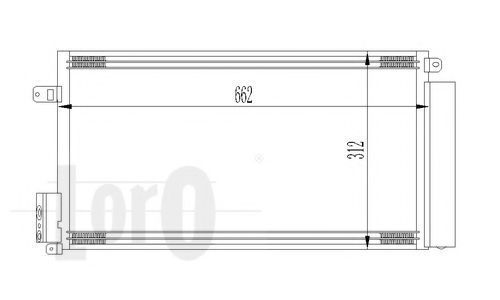 Конденсатор, кондиционер LORO 037-016-0027