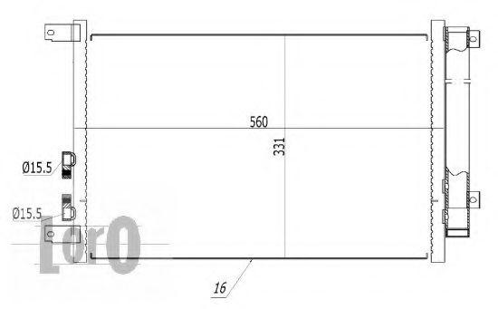 Конденсатор, кондиционер LORO 002-016-0005