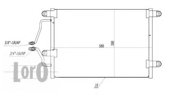 Конденсатор, кондиционер LORO 042-016-0001