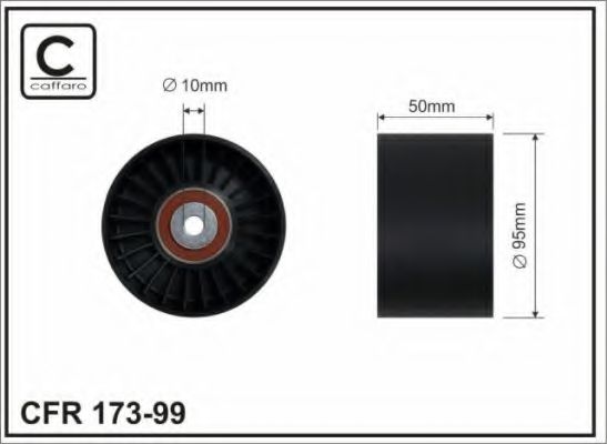 Паразитный / ведущий ролик, поликлиновой ремень CAFFARO 17399