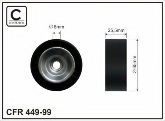 Паразитный / ведущий ролик, поликлиновой ремень CAFFARO 44999