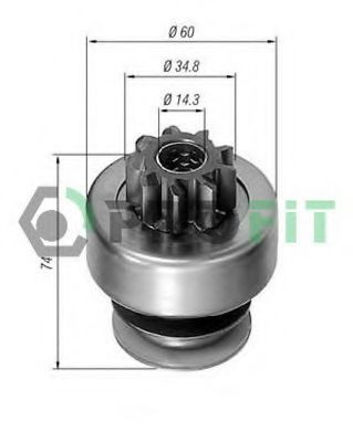 Привод с механизмом свободного хода, стартер HC-PARTS 130950