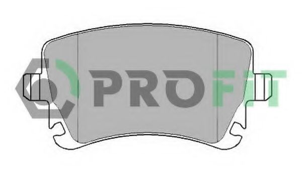 Комплект тормозных колодок, дисковый тормоз PROFIT 5000-1644 C