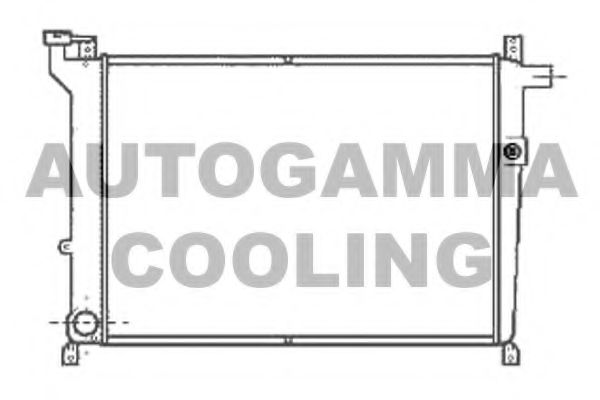 Радиатор, охлаждение двигателя AUTOGAMMA 100613