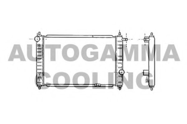 Радиатор, охлаждение двигателя AUTOGAMMA 102051