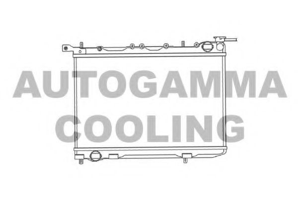 Радиатор, охлаждение двигателя AUTOGAMMA 102182