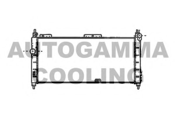 Радиатор, охлаждение двигателя AUTOGAMMA 102222