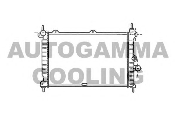 Радиатор, охлаждение двигателя AUTOGAMMA 103000