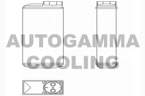 Теплообменник, отопление салона AUTOGAMMA 103981