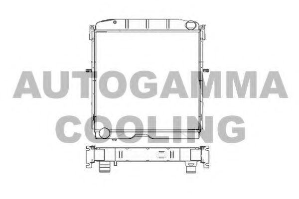 Радиатор, охлаждение двигателя AUTOGAMMA 104690