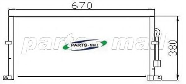 Конденсатор, кондиционер PARTS-MALL PXNC2-012