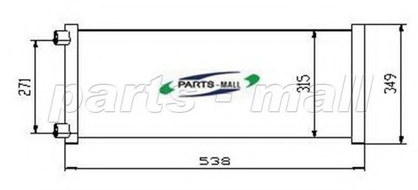 Конденсатор, кондиционер PARTS-MALL PXNCX-033G