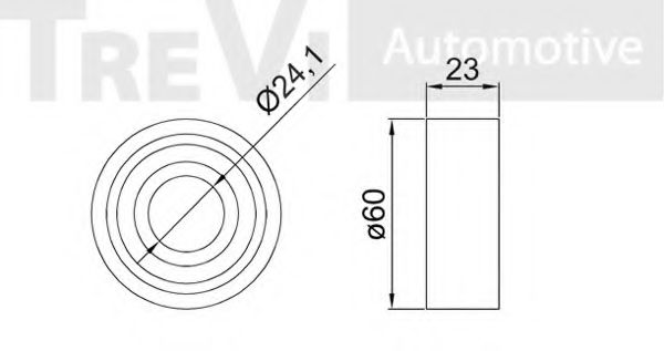 Паразитный / Ведущий ролик, зубчатый ремень BERTOLOTTI 57012
