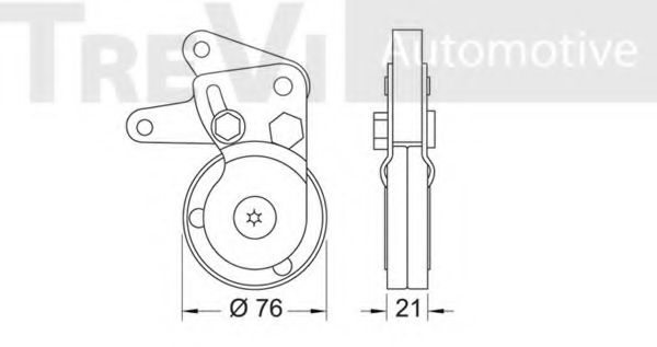 Натяжная планка, поликлиновой ремень TREVI AUTOMOTIVE TA1687