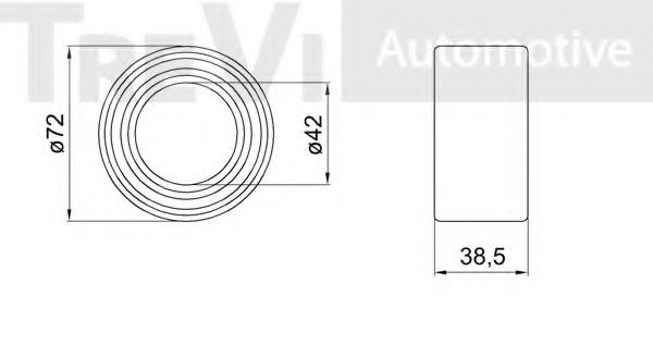 Комплект подшипника ступицы колеса VEMA 517015