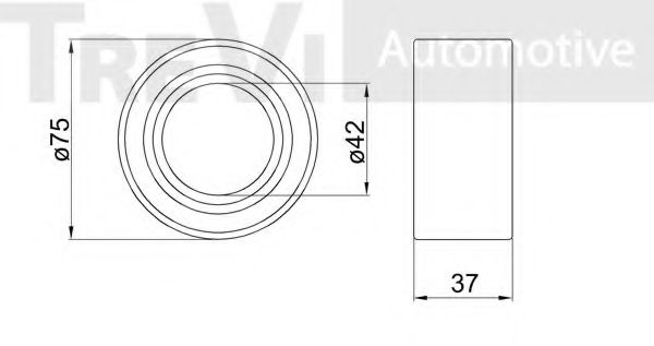 Комплект подшипника ступицы колеса TREVI AUTOMOTIVE 4164521