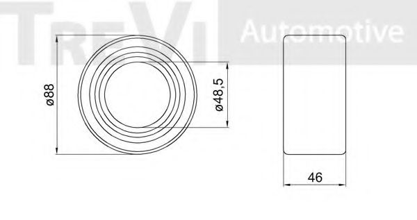 Комплект подшипника ступицы колеса RUVILLE 5130