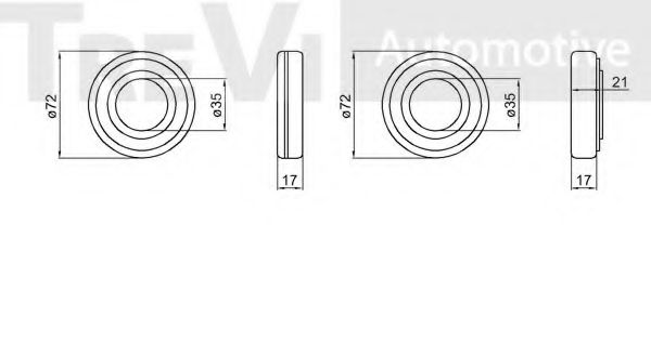Комплект подшипника ступицы колеса RUVILLE 5501