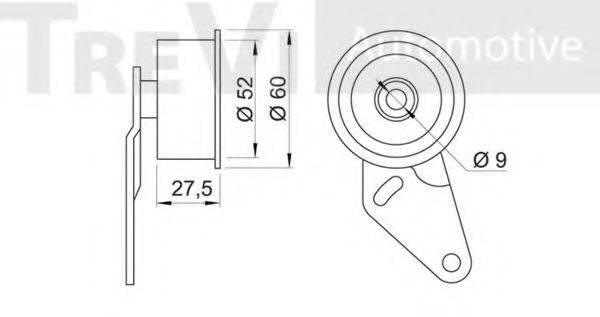 Натяжной ролик, ремень ГРМ HK S219