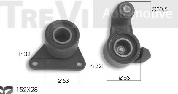 Комплект ремня ГРМ TREVI AUTOMOTIVE KD1418