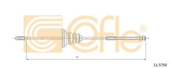 Трос, стояночная тормозная система COFLE 11.5750