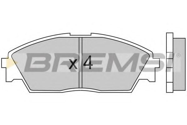 Комплект тормозных колодок, дисковый тормоз BREMSI BP2350