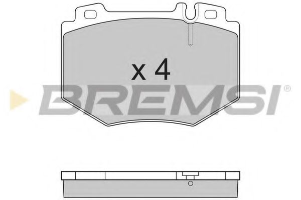 Комплект тормозных колодок, дисковый тормоз BREMSI BP3166