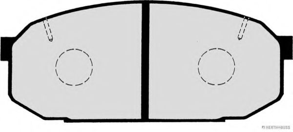 Комплект тормозных колодок, дисковый тормоз HERTH+BUSS JAKOPARTS J3603039