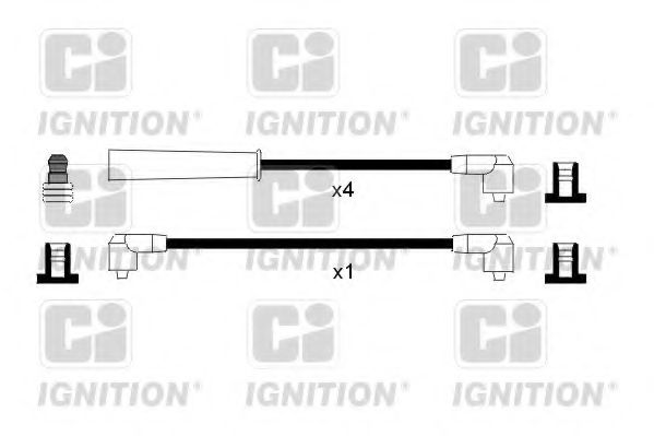 Комплект проводов зажигания QUINTON HAZELL XC801