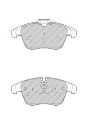 Комплект тормозных колодок, дисковый тормоз FERODO FDB4498