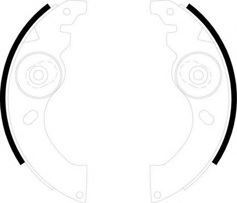 Комплект тормозных колодок FERODO FSB601