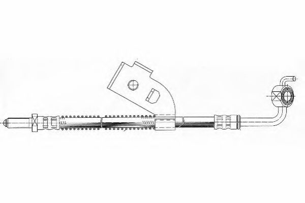 Тормозной шланг FERODO FHY2423