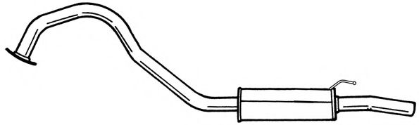 Глушитель выхлопных газов конечный AKS DASIS SG38638