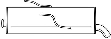 Глушитель выхлопных газов конечный AKS DASIS SG45668