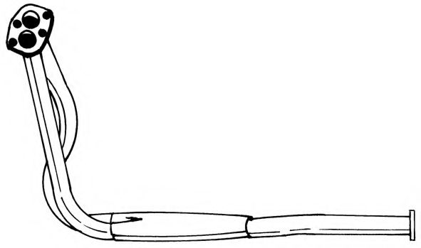 Труба выхлопного газа AKS DASIS SG72106