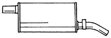 Глушитель выхлопных газов конечный AKS DASIS SG50602