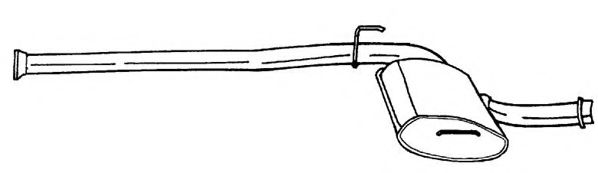 Средний глушитель выхлопных газов AKS DASIS SG50455