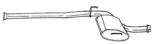 Средний глушитель выхлопных газов AKS DASIS SG50453