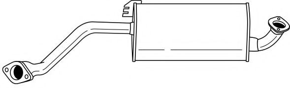 Средний глушитель выхлопных газов AKS DASIS SG41400