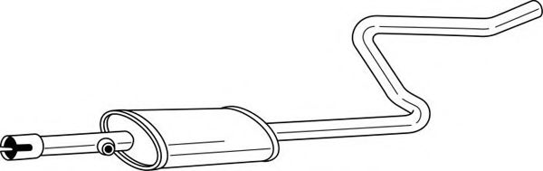 Средний глушитель выхлопных газов AKS DASIS SG37435