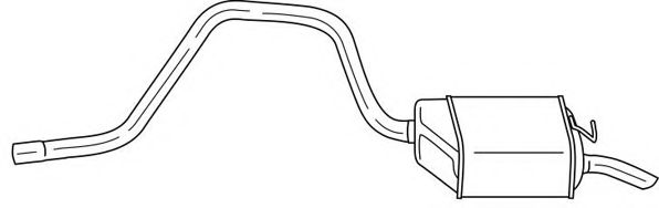 Глушитель выхлопных газов конечный AKS DASIS SG26666