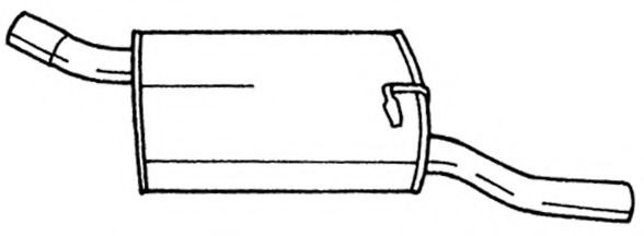 Глушитель выхлопных газов конечный AKS DASIS SG25646