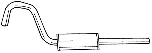Глушитель выхлопных газов конечный AKS DASIS SG25600
